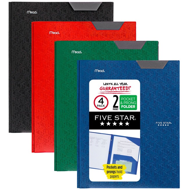 Mead Stay-put Tabs Pocket Folder