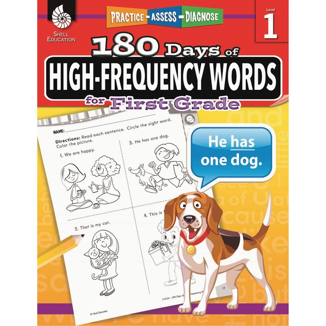 Shell High-Frequency Words for Grade 1 Education Printed Book for Language Arts by Jodene Smith - English