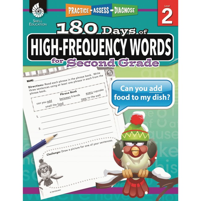 Shell High-Frequency Words for Grade 2 Education Printed Book for Language Arts - English