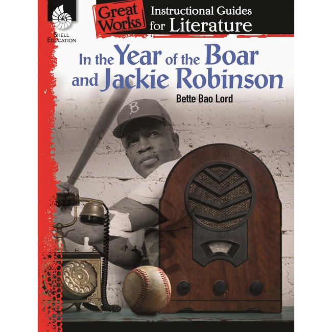 Shell Year of Boar & Jackie Robinson Guide Education Printed Book by Bette Bao Lord