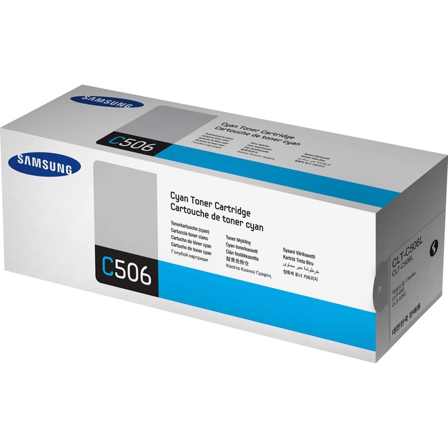 Samsung CLT-C506L (SU042A) Toner Cartridge - Cyan - Laser - High Yield - 3500 Pages - 1 Each