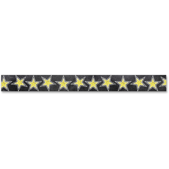 Creative Teaching Press Chalk Gold Star Border