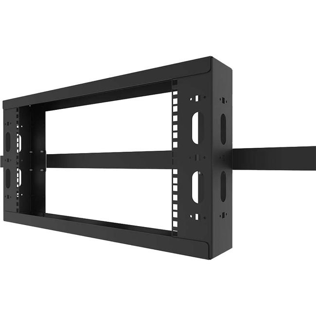 C2G 3RU Q-Series Overhead Cable Pathway Rack - Black (TAA Compliant)