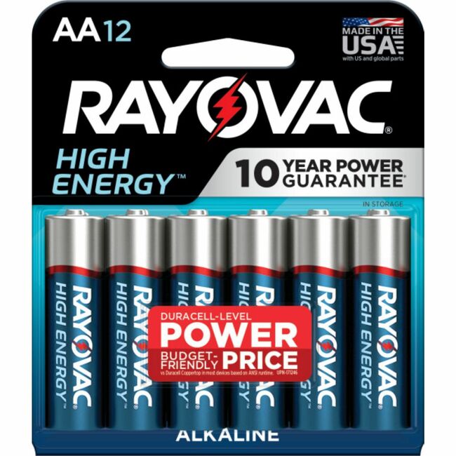 Rayovac High Energy Alkaline AA Batteries