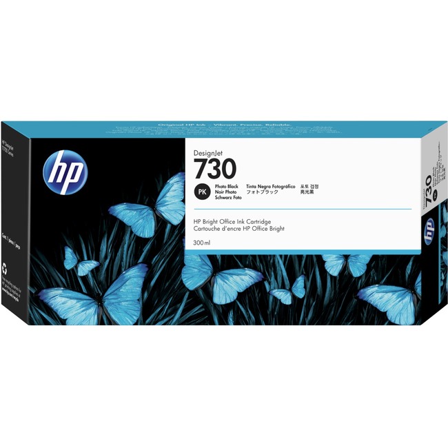 HP 730 Ink Cartridge - Photo Black - Inkjet - High Yield