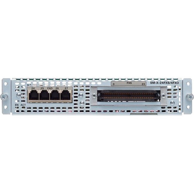 Cisco Single-Wide High Density Analog Voice Service Module with 24 FXS and 4 FXO