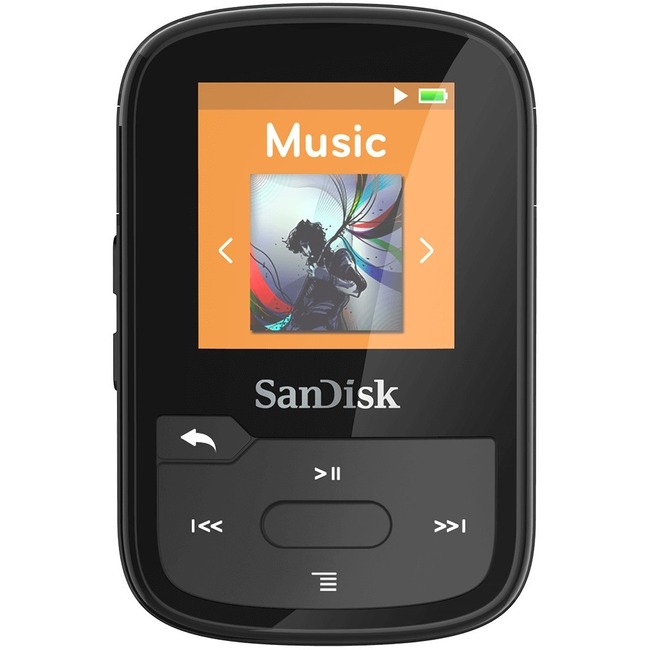 SANDISK MP3 PLAYER SDMX28-016G-G46K CLIP SPORT PLUS BLACK GLOBALCLIP SPORT P