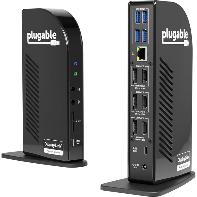 Plugable USB-C Triple 4K Display Docking Station