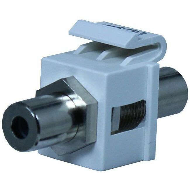 Ortronics Keystone, 3.5MM, Stereo Jack, Female To Female, Fog White