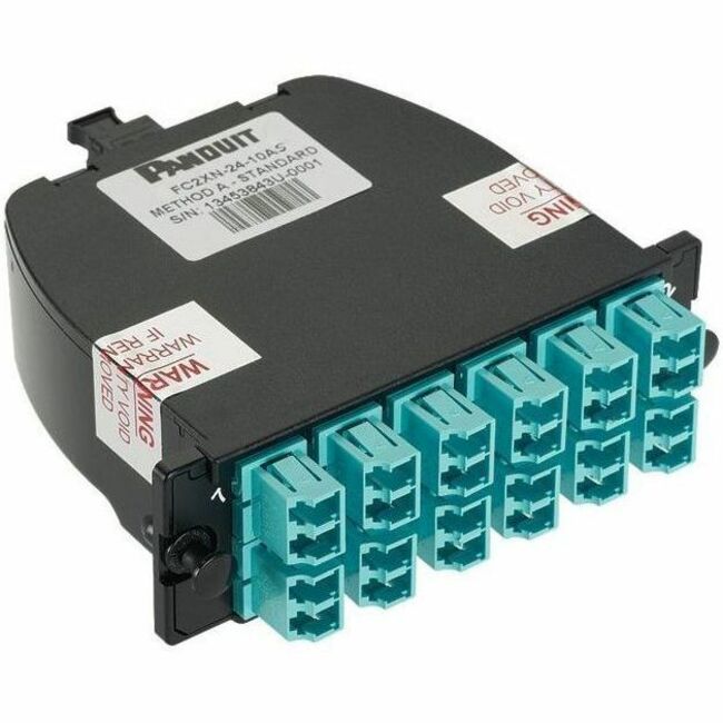 Panduit OptiCom MPO-LC Fiber Cassette OM4+, 24 Fiber, Modified Method A, Ult IL