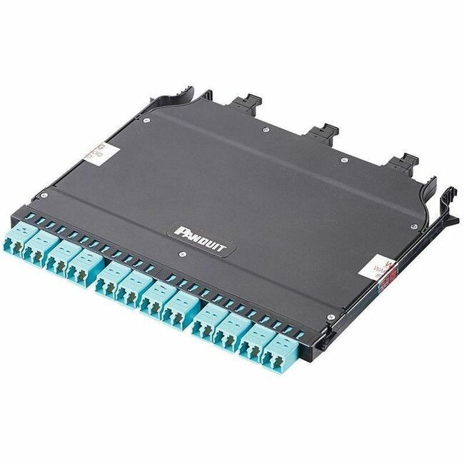 Panduit HD Flex 4-1 Conversion 3x8F MPO-LC Fiber Cassette OM4, Method A, Ult IL