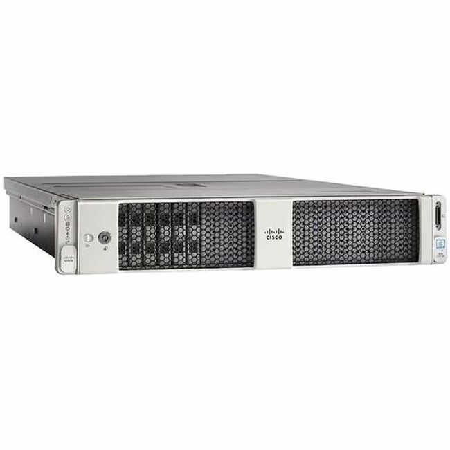 Cisco C240 M5 2U Rack Server - 2 Xeon Gold 5118 2.30 GHz - 384 GB RAM - 32.32 TB SSD - (2 x 960GB, 8 x 3.8TB) SSD Configuration - 12Gb/s SAS Controller