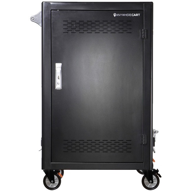 Anywhere Cart 30 Bay Pre-Wired USB-C Cart - 4 Casters - 4inCaster Size - Metal - 24.3inW