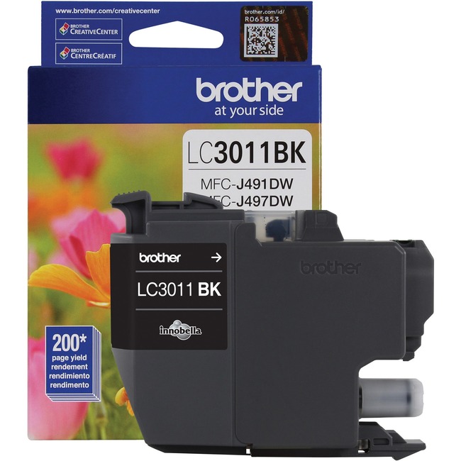 Brother Genuine LC3011BKS Standard-yield Black Ink Cartridge