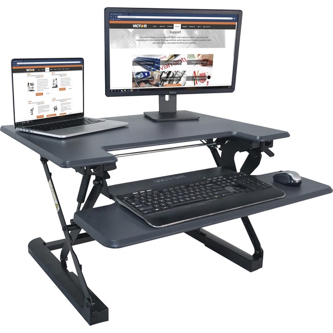 Victor High Rise Height Adjustable Standing Desk with Keyboard Tray (31