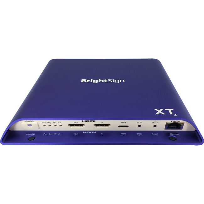 BrightSign XT1144 Standard I/O Player - HDMI - USB - SerialEthernet - Purple