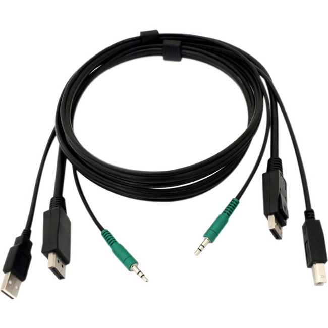 6 FT KVM USB DISPLAYPORT CABLE WITH AUDI