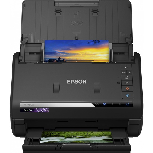 Epson FastFoto FF-680W Sheetfed Scanner - 600 dpi Optical - 32-bit ...