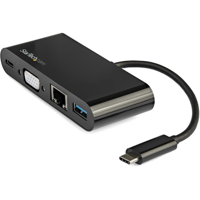 StarTech USB-C VGA Multiport Adapter - Power Delivery(60W) - USB 3.0 - GbE