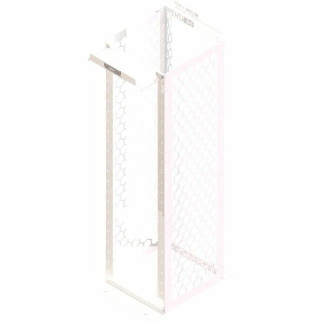 Ortronics MM20 Channel Rack, 24" deep, 7 ft, 45 RU, tapped, White