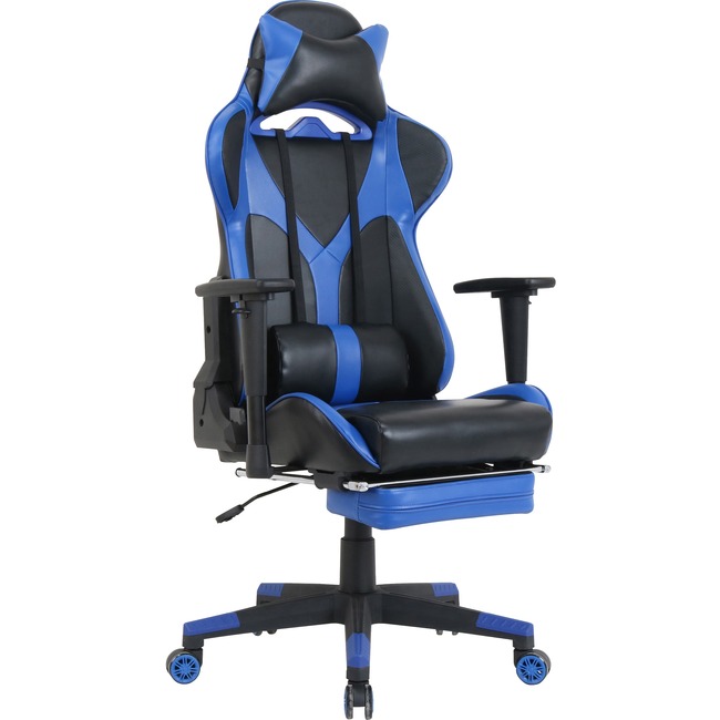 Lorell Foldable Footrest High-back Gaming Chair