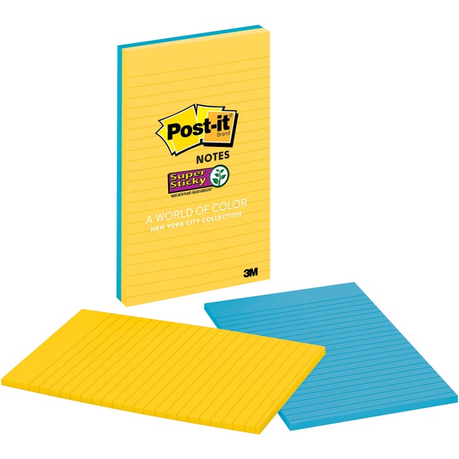 Post-it® New York Colors Super Sticky Notes
