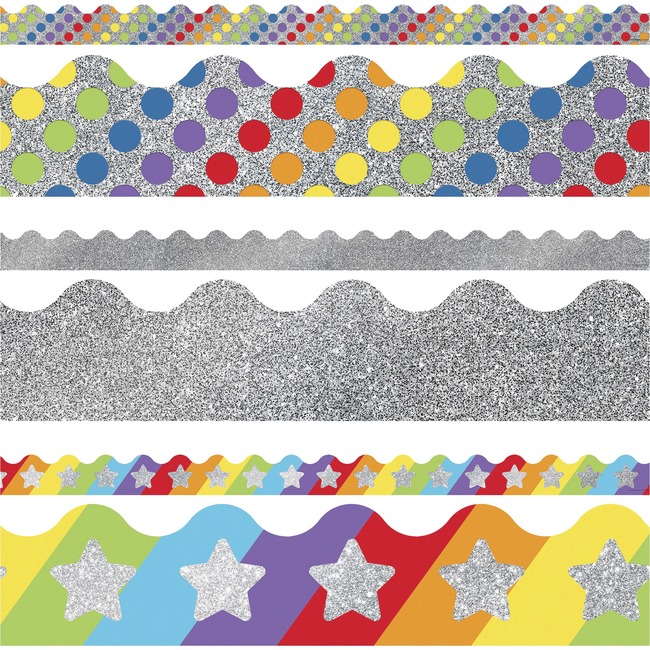 Carson-Dellosa Sparkle & Shine Scalloped Borders Set