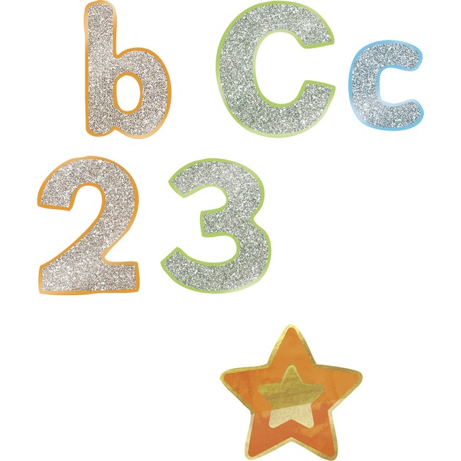 Carson-Dellosa Sparkle/Shine EZ Letter Colorful Cutout Set