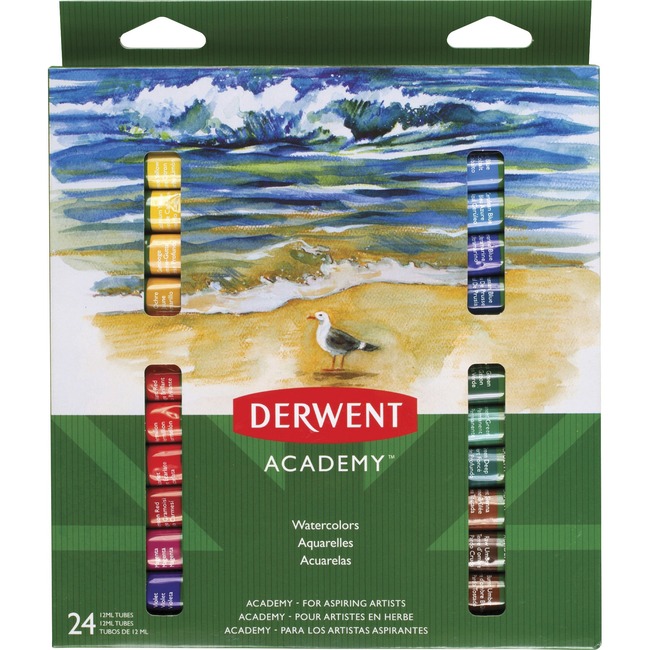 Derwent Academy 24 Watercolor Paint Tubes