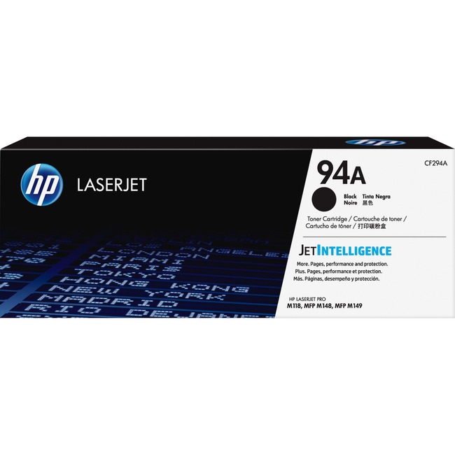 HP 94A (CF294A) Toner Cartridge - Black - Laser - 1200 Pages - 1 Box
