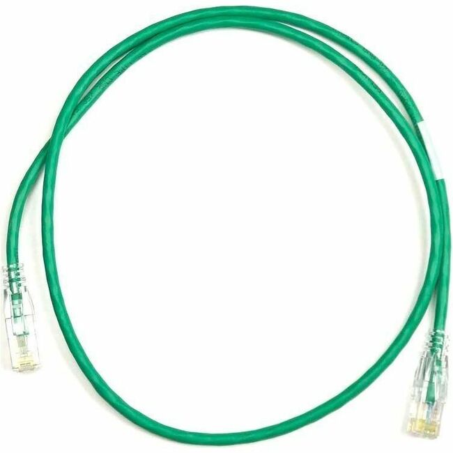 Ortronics 28awg Reduced Diameter C6A/10G Channel Cord Green 3FT
