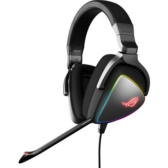 Asus ROG Delta Headset - Stereo - USB Type C - Wired - 32 Ohm - 20 Hz - 40 kHz - Over-the-head - Binaural - Circumaural - 4.9 ft Cable - Uni-directional Microphone(Open Box)
