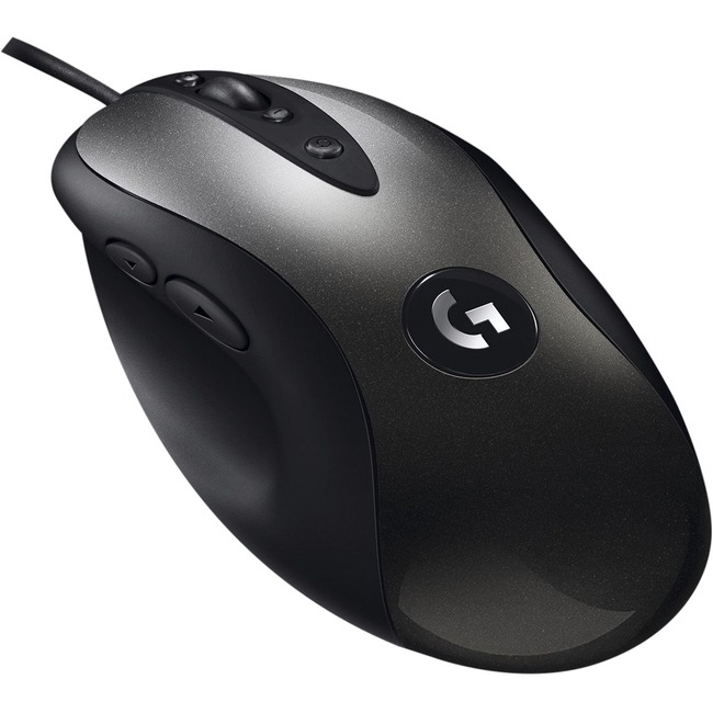 Logitech MX518 Gaming Mouse - Optical - Cable - Black - USB - 16000 dpi - Scroll Wheel - Right-handed Only (910-005542)(Open Box)