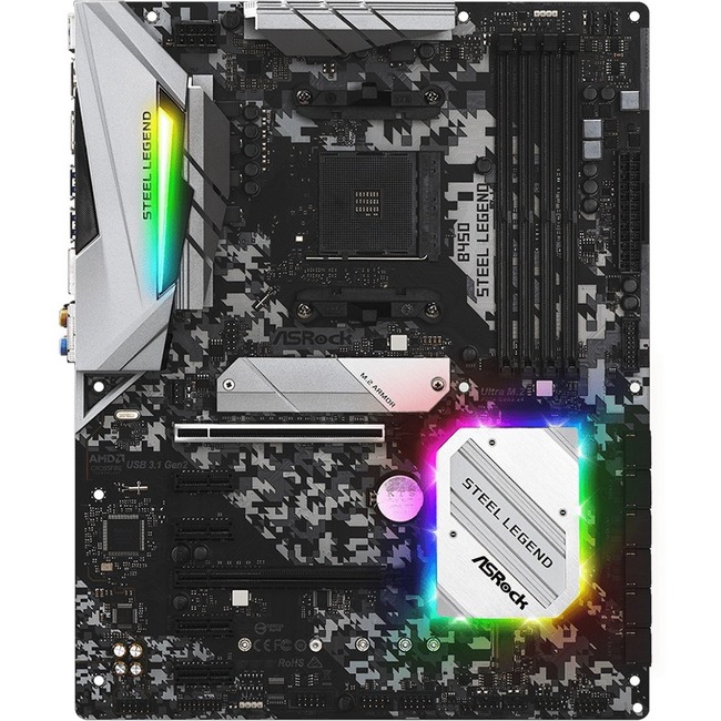 ASRock B450 Steel Legend Desktop Motherboard