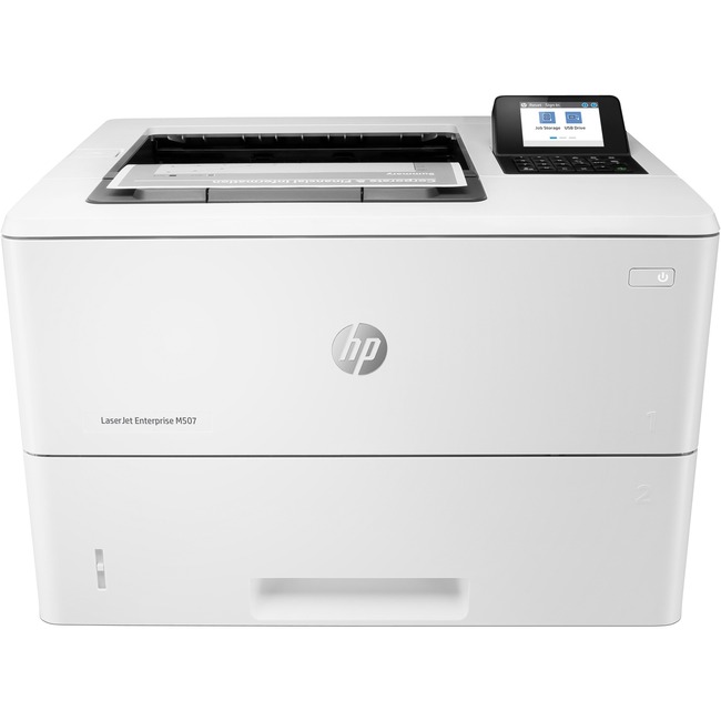 HP LaserJet Enterprise M507 M507dn Laser Printer - Monochrome - 45 ppm Mono - 1200 x 1200 dpi Print - Automatic Duplex Print - 650 Sheets Input - Gigabit Ethernet
