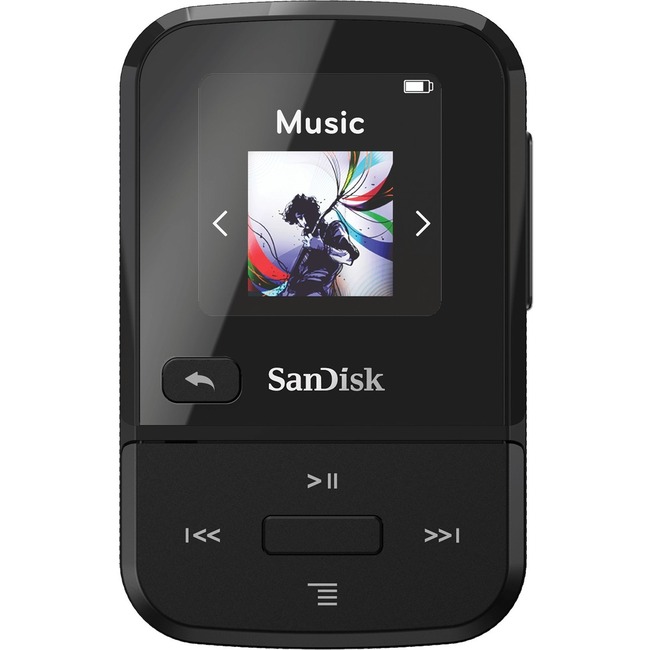 SANDISK MP3 PLAYER SDMX30-032G-G46K CLIP SPORT GO BLACK GLOBALCLIP SPORT GO