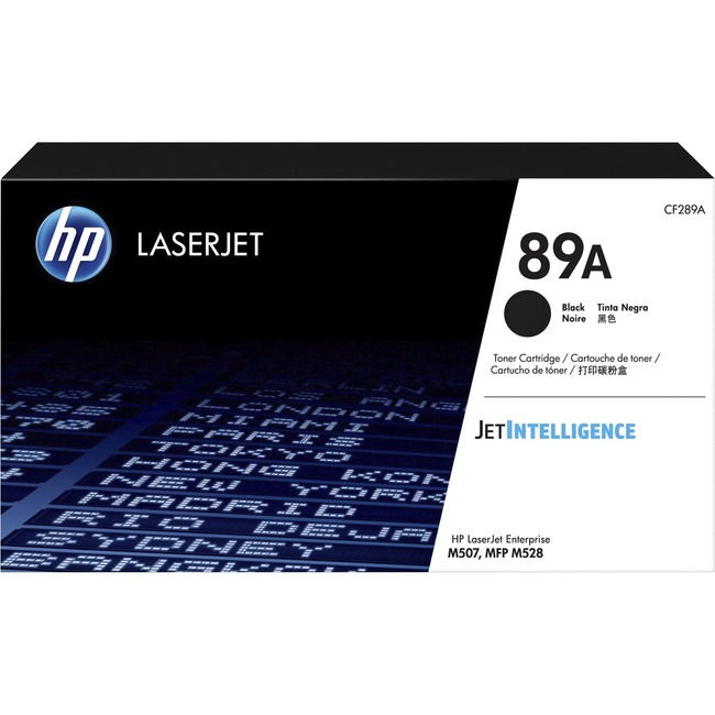 HP 89A (CF289A) Toner Cartridge - Black - Laser - High Yield - 5000 Pages