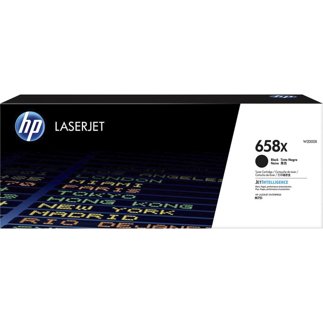 HP 658X (W2000X) Toner Cartridge - Black - Laser - High Yield - 33000 Pages - 1 / Pack