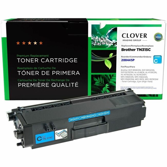 CIG Remanufactured High Yield Cyan Toner Cartridge for Brother TN315