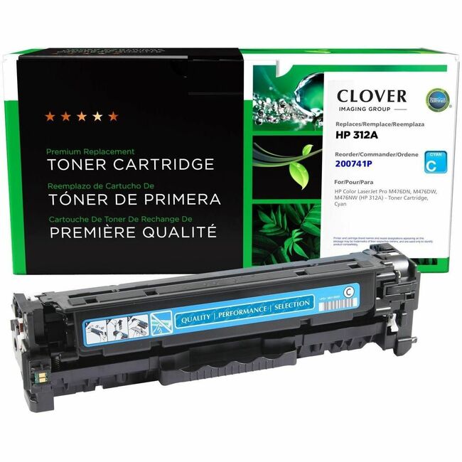 CIG Remanufactured Cyan Toner Cartridge for HP 312A (CF381A)