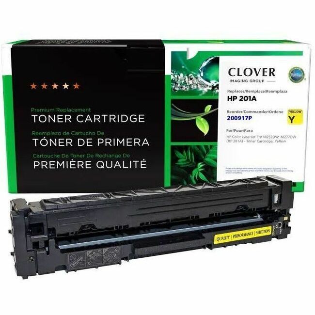 Clover Imaging Group Remanufactured Yellow Toner Cartridge Replacement For HP 201A, CF402A, OD201AY