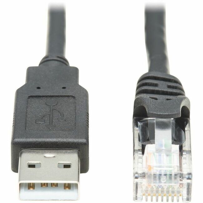 Tripp Lite by Eaton U009-015-RJ45-X USB to RJ45 Rollover Console Cable (M/M), Black, 15 ft.