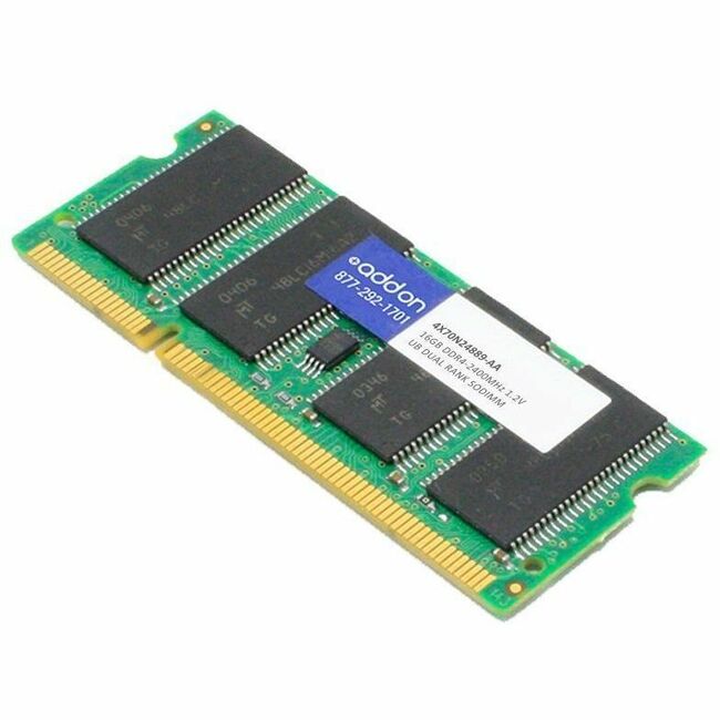 AddOn Lenovo® 4X70N24889 Compatible Factory Original 16GB DDR4-2400MHz Dual Rank x8 1.2V 260-pin SO-DIMM