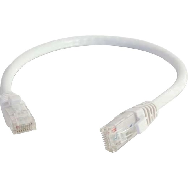 Quiktron Q-Series Patch Cords, Cat6, booted, White, 3 ft