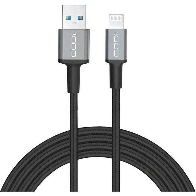 CODi 6' Braided Nylon USB-A to MFI Lightning Charge & Sync Cable
