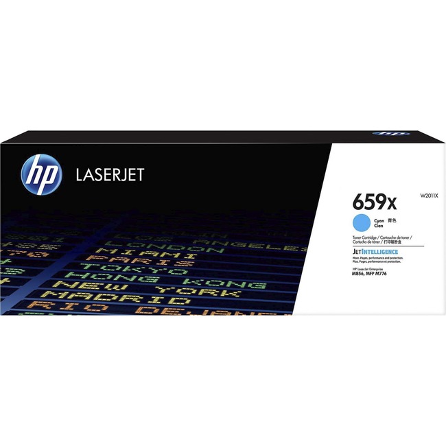 HP 659X (W2011X) Toner Cartridge - Cyan - Laser - High Yield - 29000 Pages - 1 Pack