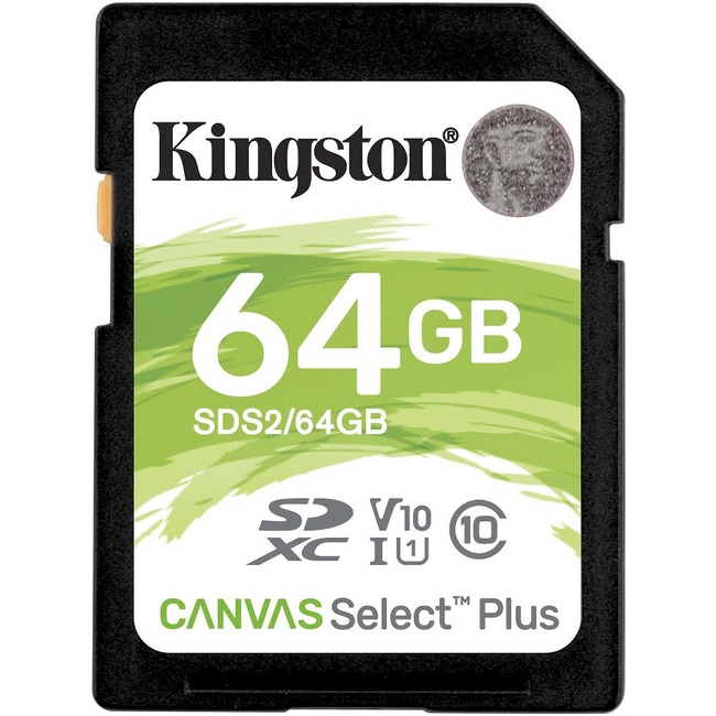 Kingston Canvas Select Plus SD Card For HD 1080p And 4K Video Cameras