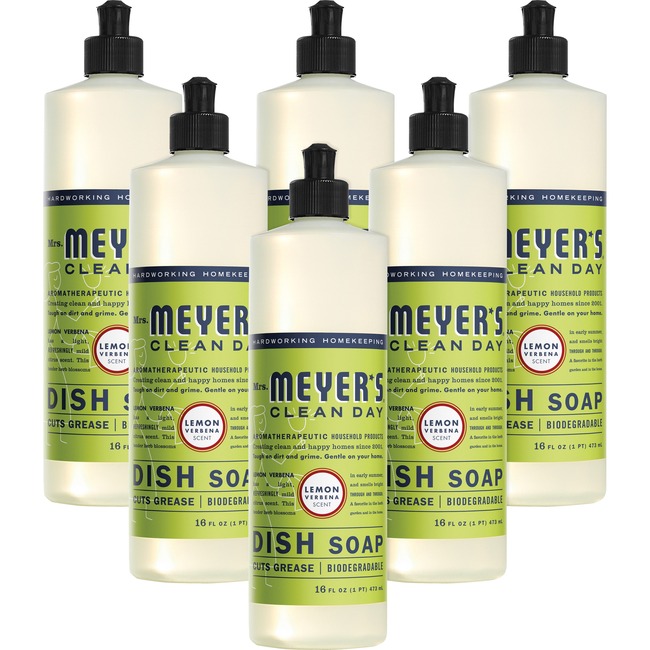 Mrs. Meyers Lemon Dish Soap 6/Carton