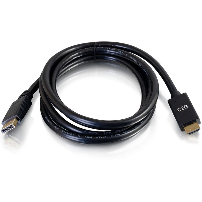 C2G 6ft 4K DisplayPort to HDMI Adapter Cable - Audio/Video - M/M