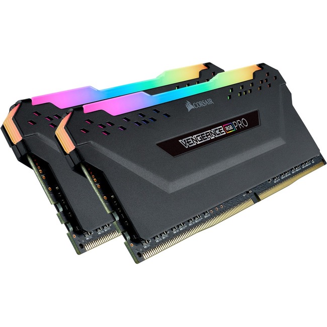CORSAIR Vengeance RGB Pro 32GB (2x16GB) DDR4 3600MHz CL18 Black Desktop Memory (CMW32GX4M2D3600C18)(Open Box)